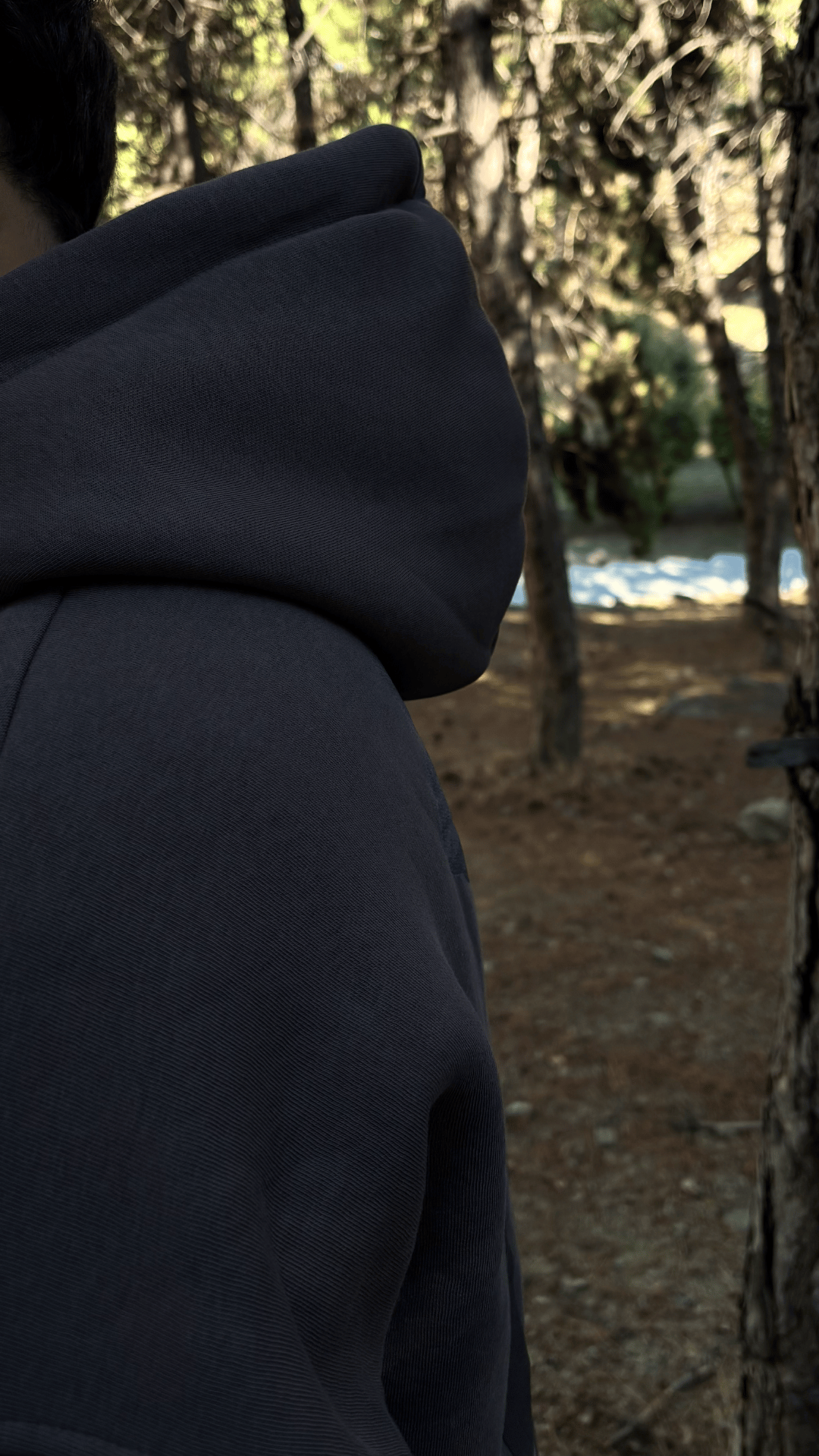 'Vivre La Vie' Gri Oversize Sweatshirt