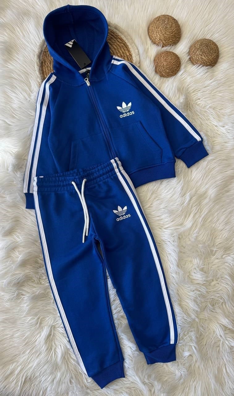 Adidas Kapüşonlu Eşofman Takım Mavi