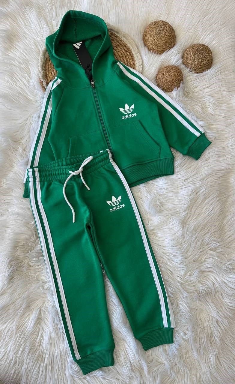 Adidas Kapüşonlu Eşofman Takım Yeşil