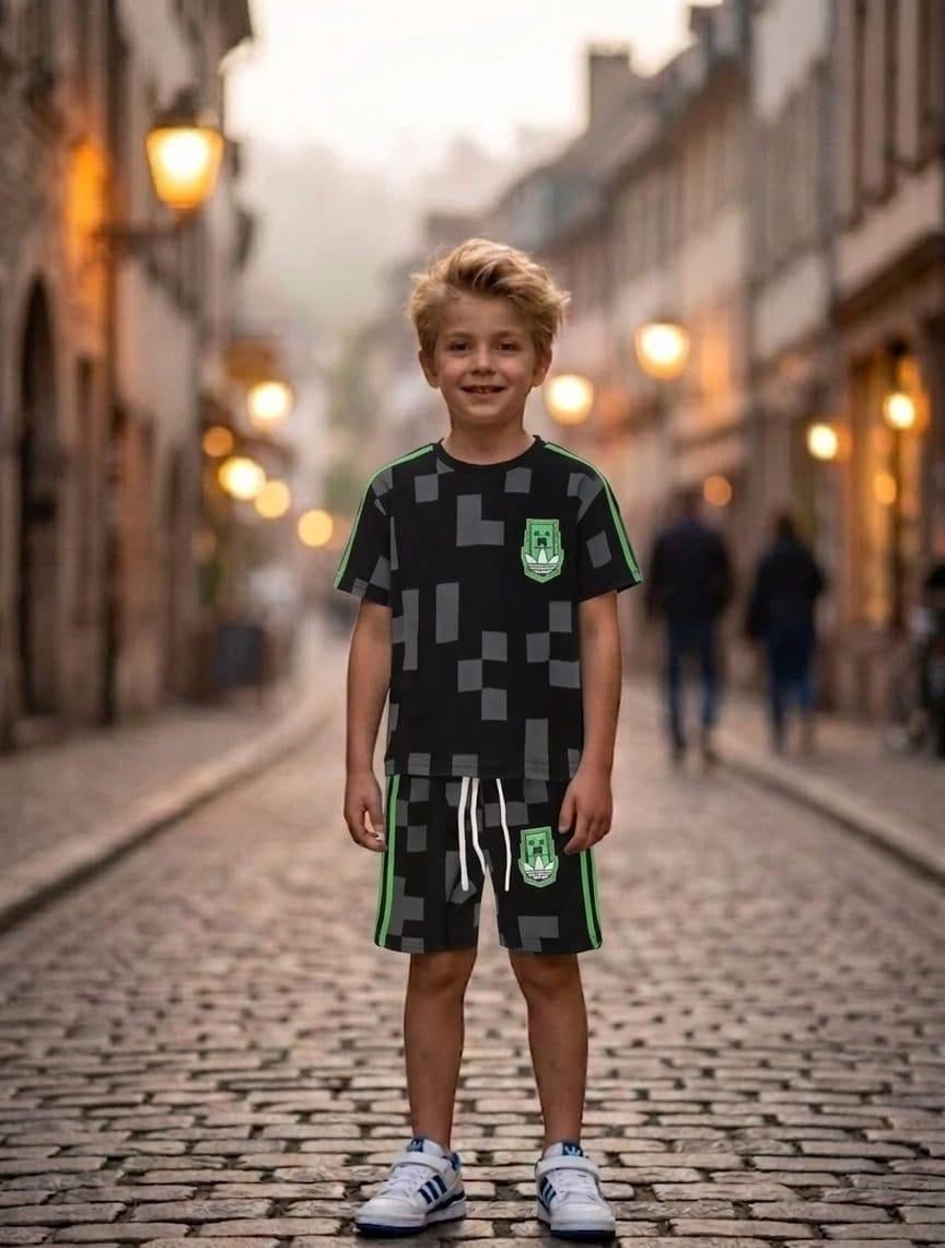 Adidas Minecraft Şortlu Takım
