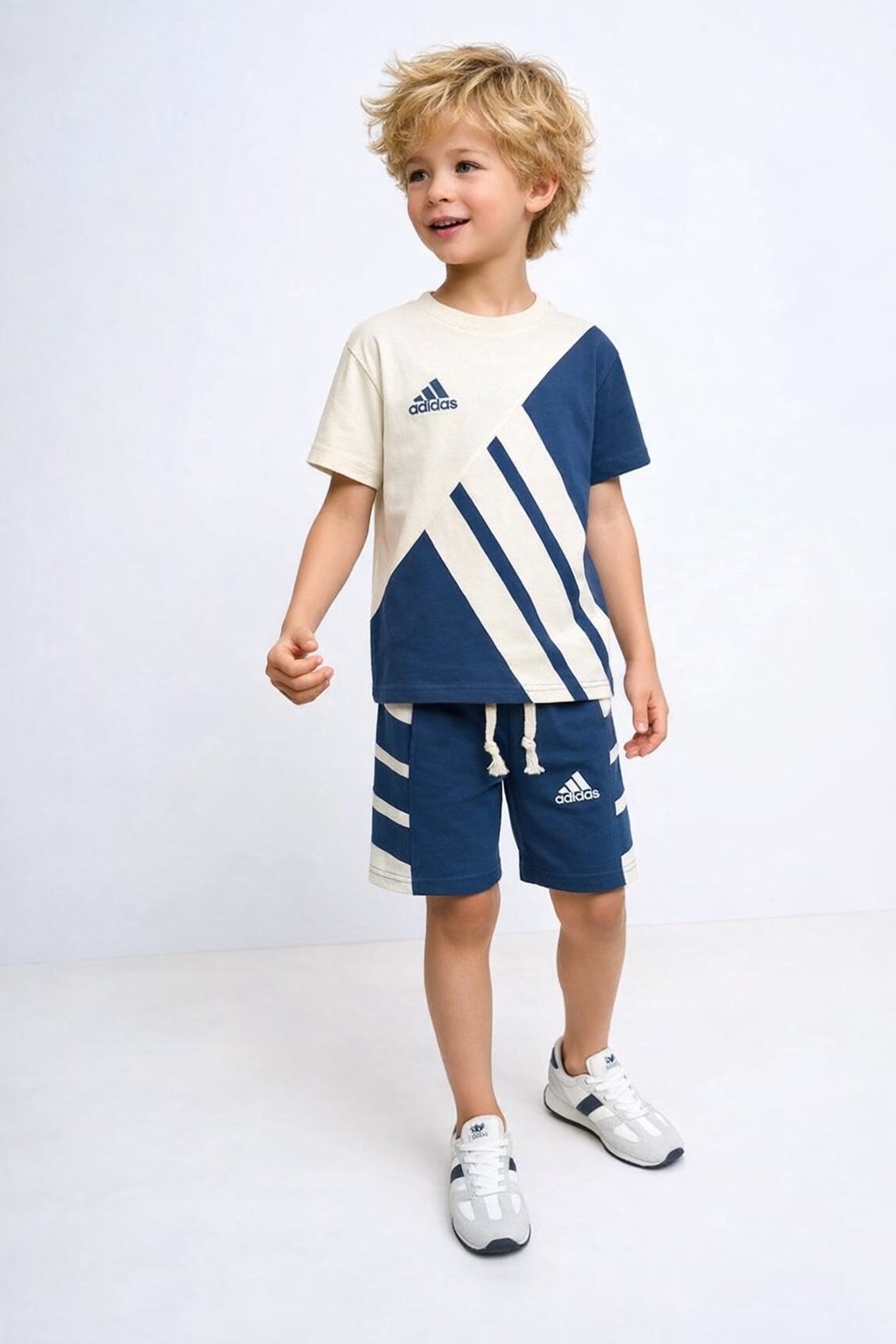 Adidas Şortlu Takım Mavi