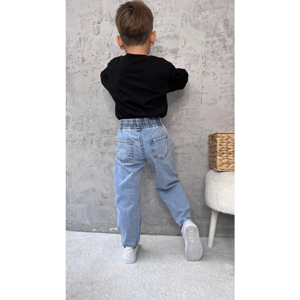 Beli Lastikli Denim Pantolon
