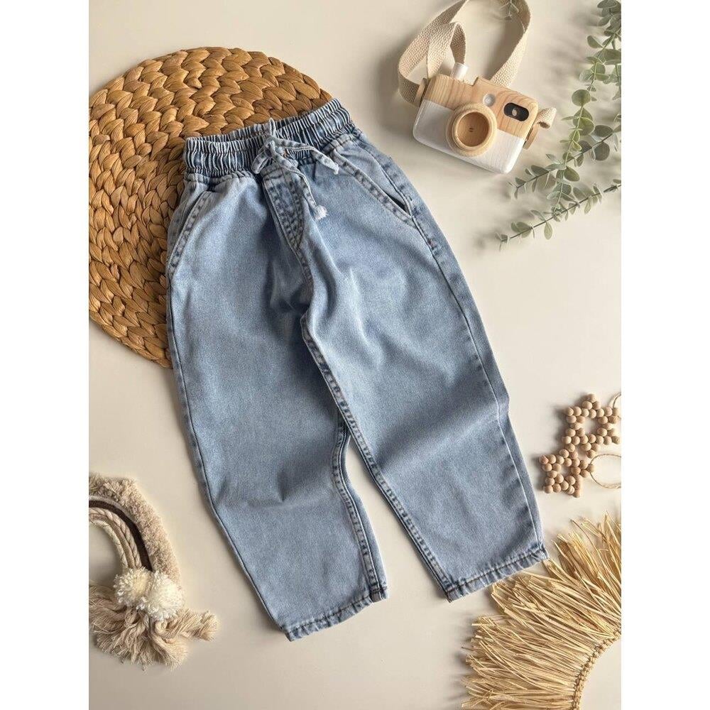 Beli Lastikli Denim Pantolon