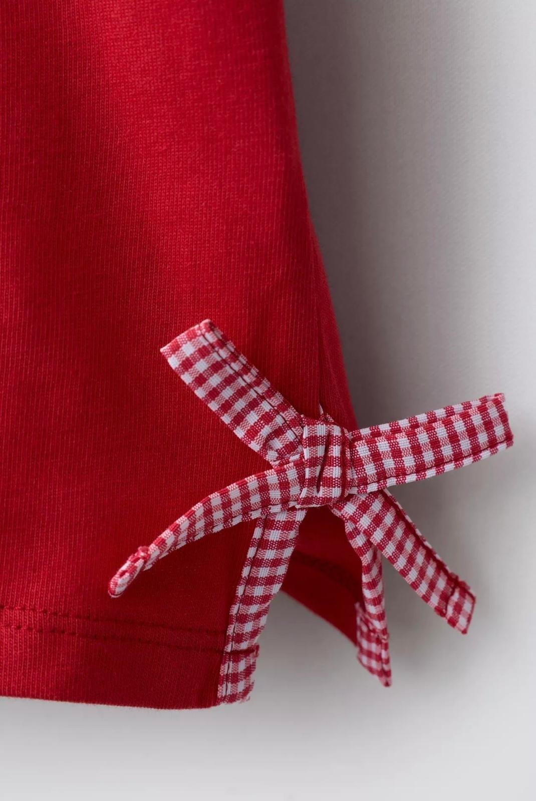 Cherry Fiyonk Detaylı Thsirt Kırmızı
