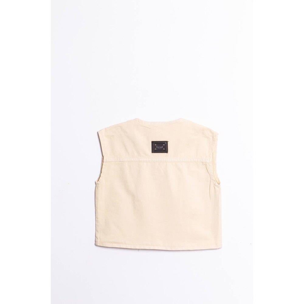 Denim Unisex Yelek Bej