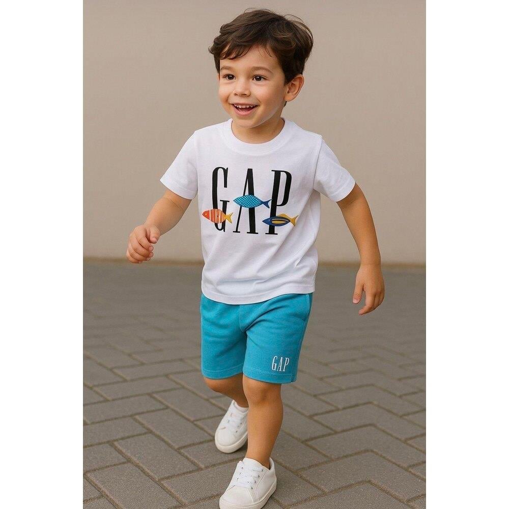 Gap Balık Desenli Takım