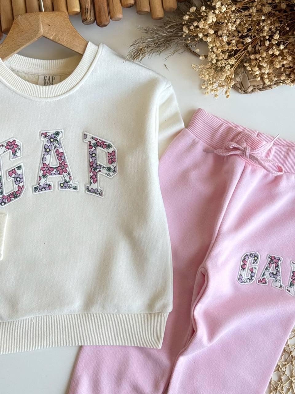 Gap Çiçek Desenli Takım Pembe