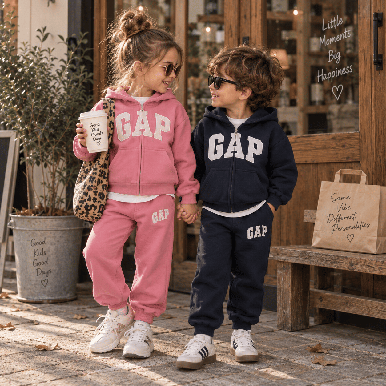 Gap Kapüşonlu Eşofman Takım Pembe