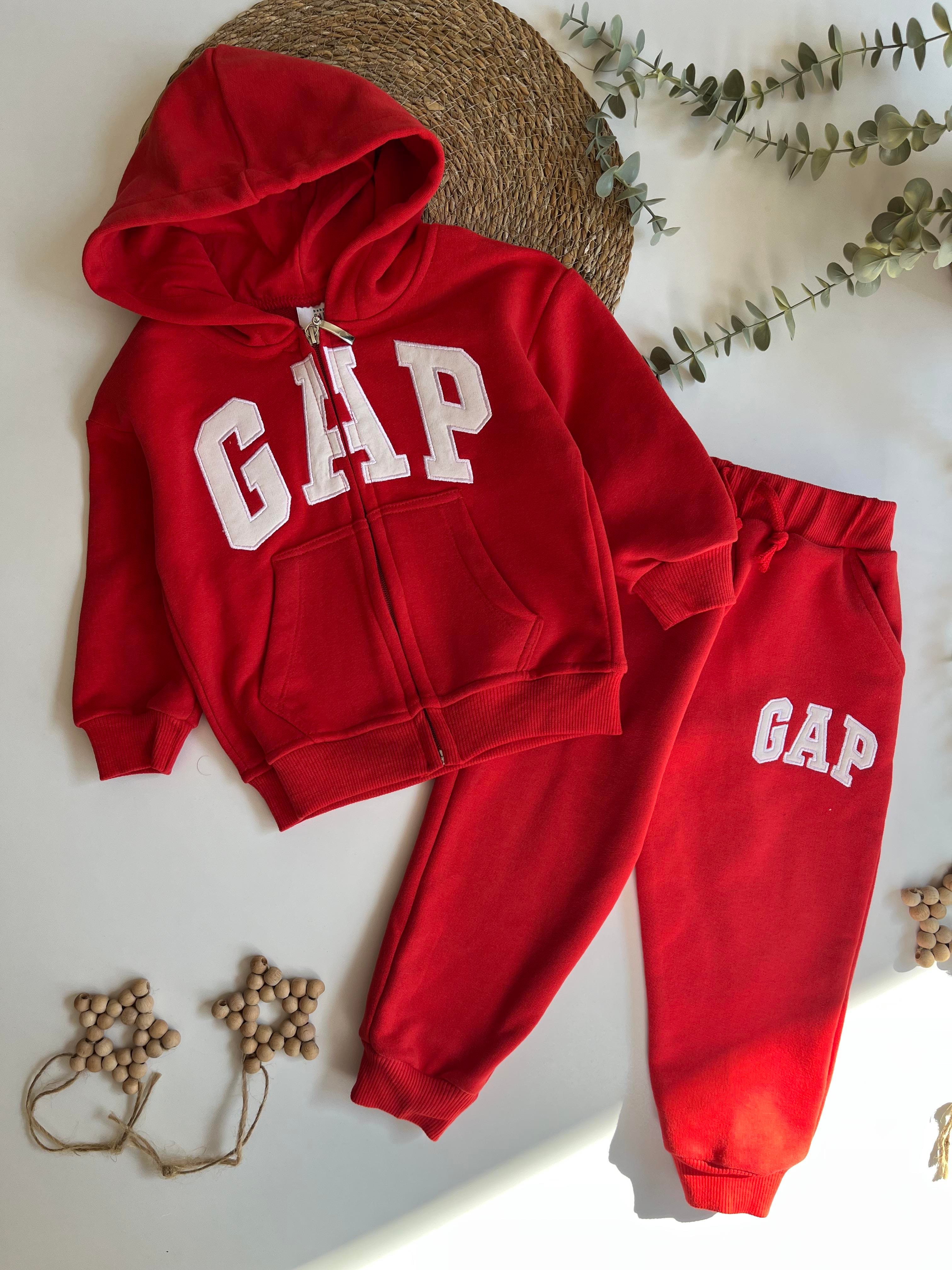 Gap Kapüşonlu Takım Kırmızı