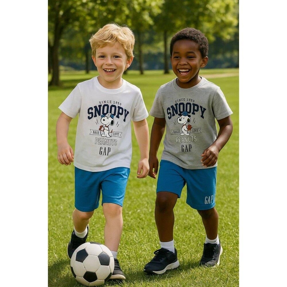 Gap Snoopy Baskılı Takım Beyaz
