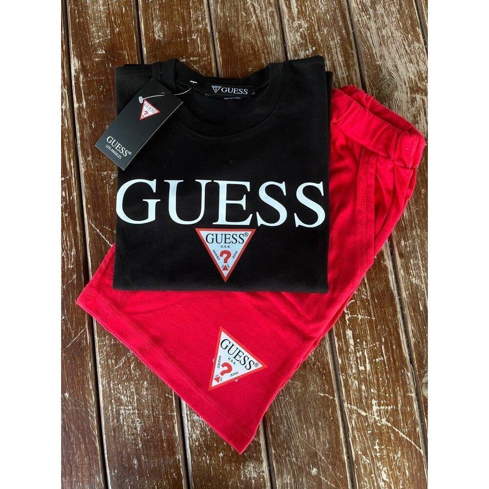 Guess Şortlu Takım Siyah