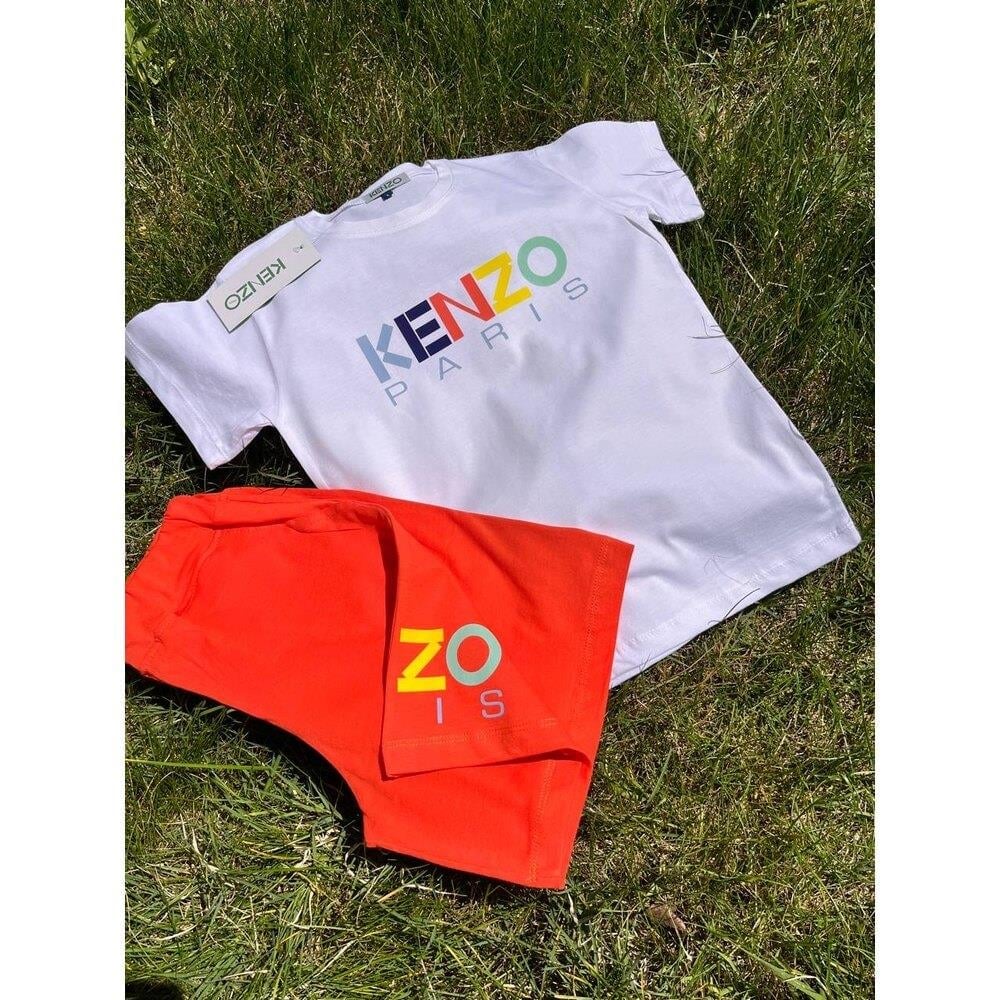 Kenzo Şortlu Takım Beyaz