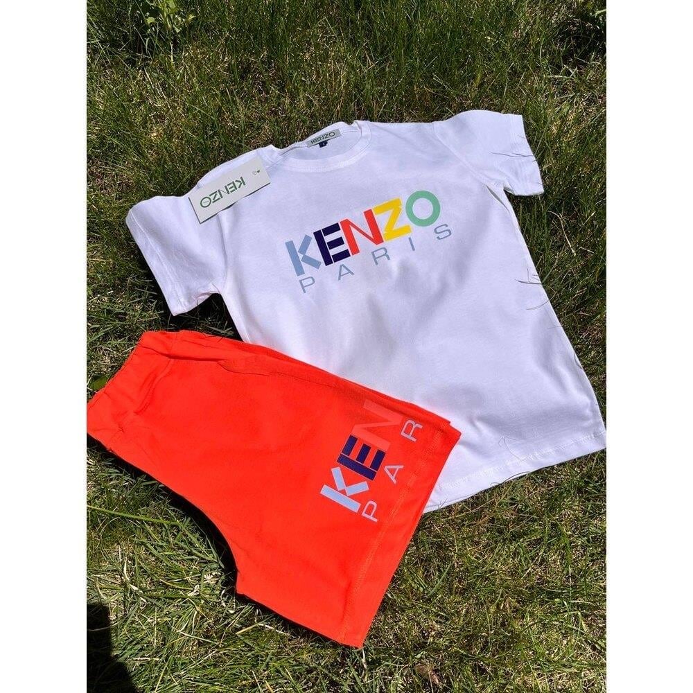 Kenzo Şortlu Takım Beyaz