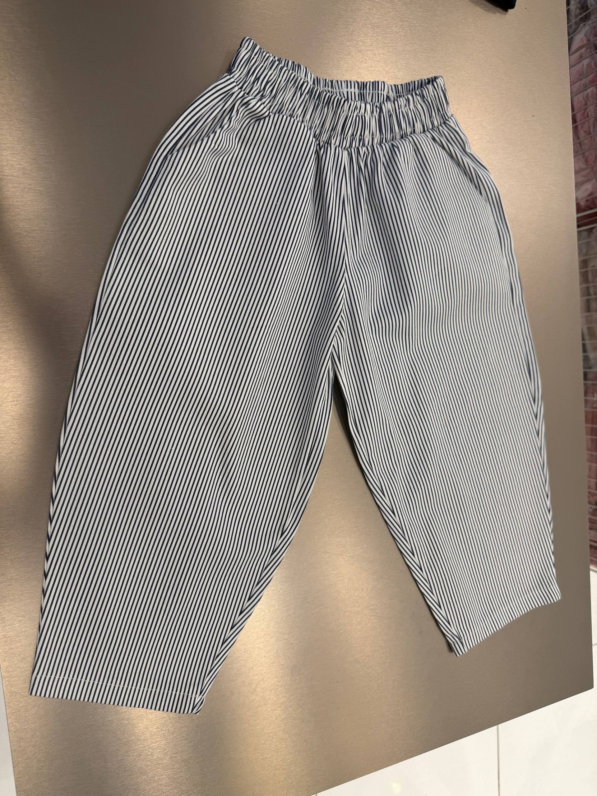 Laciel Paris Çizgili Baloon Pantolon