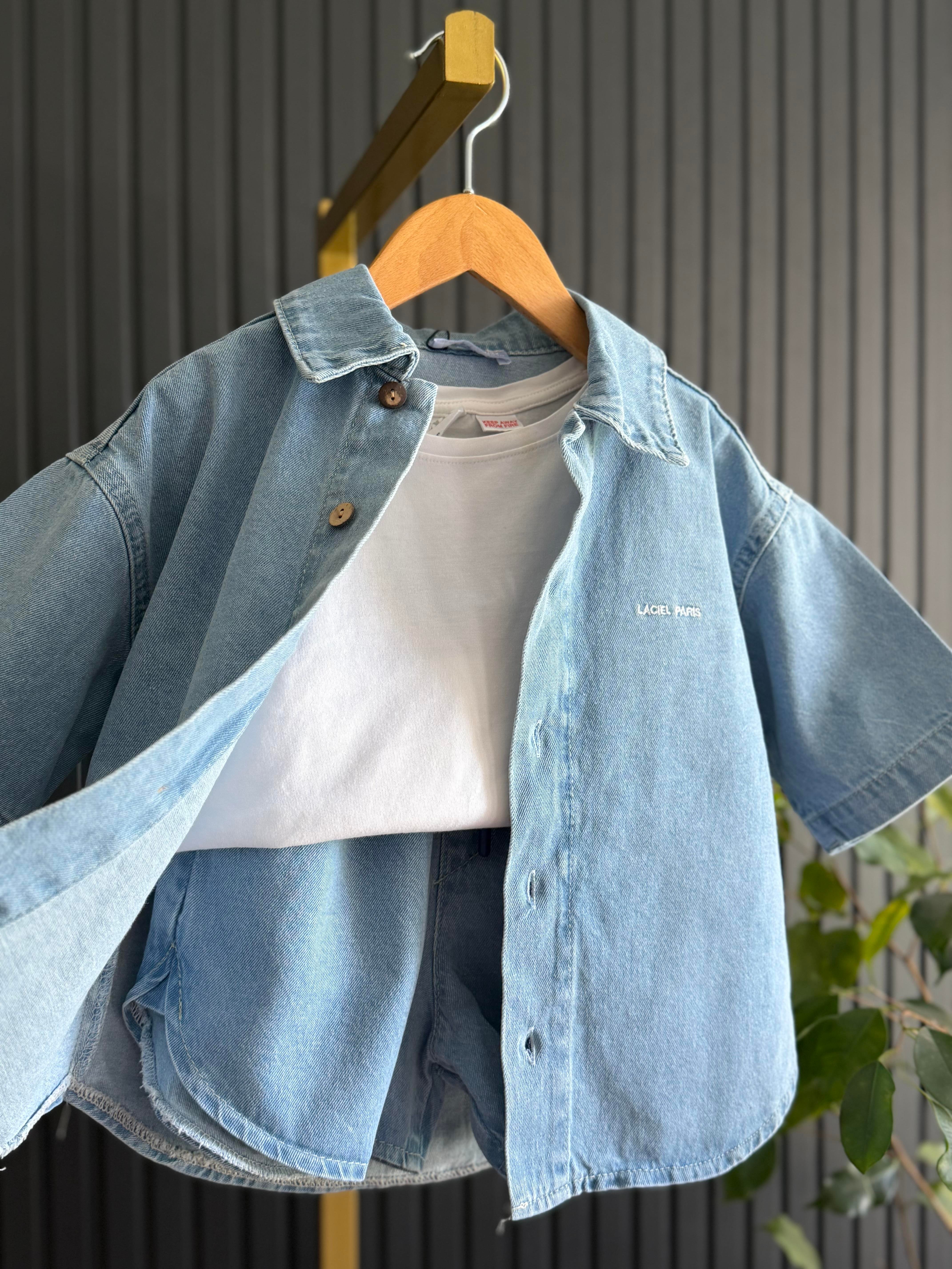 Laciel Paris Denim Şortlu Takım1