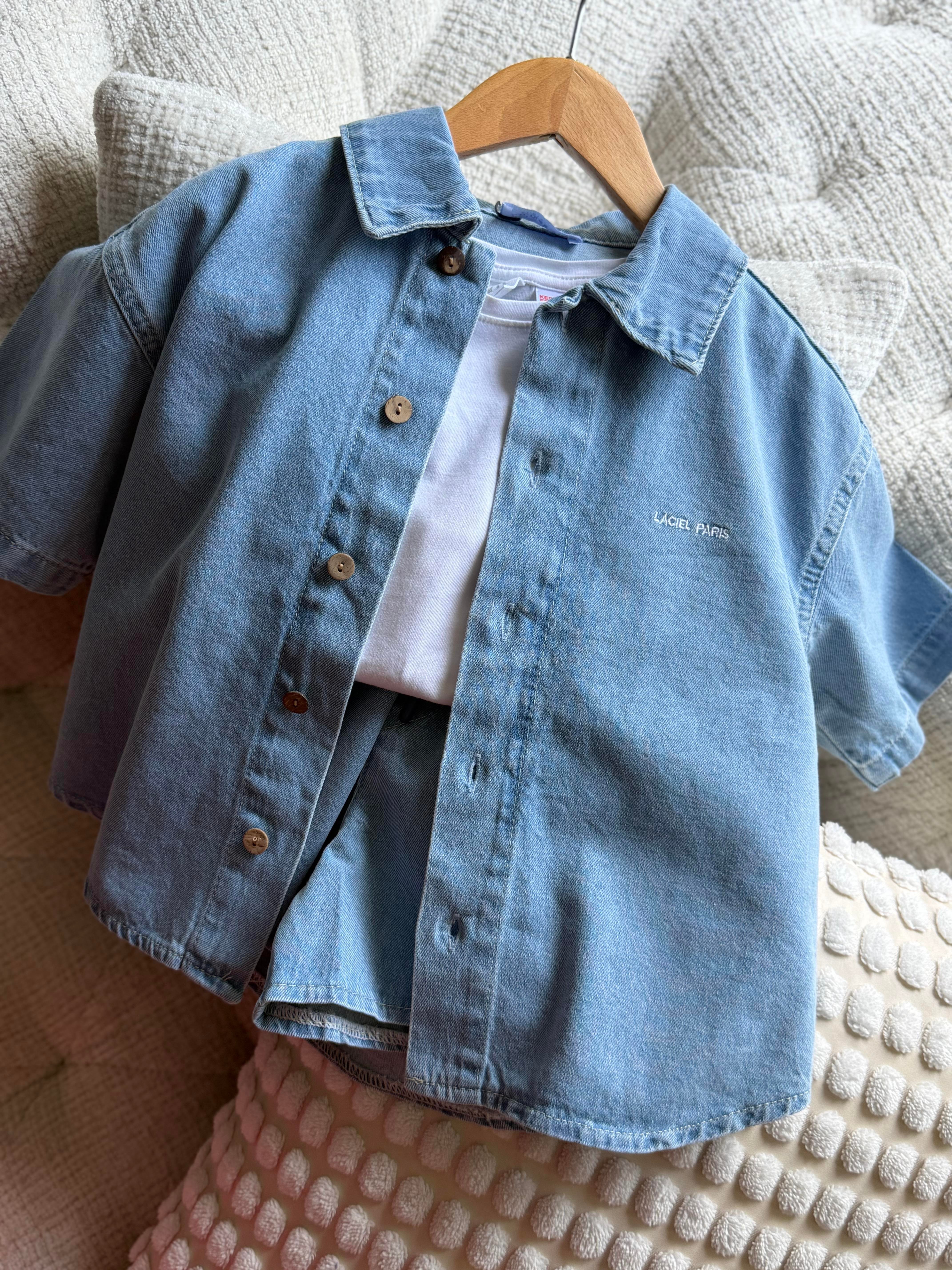 Laciel Paris Denim Şortlu Takım1