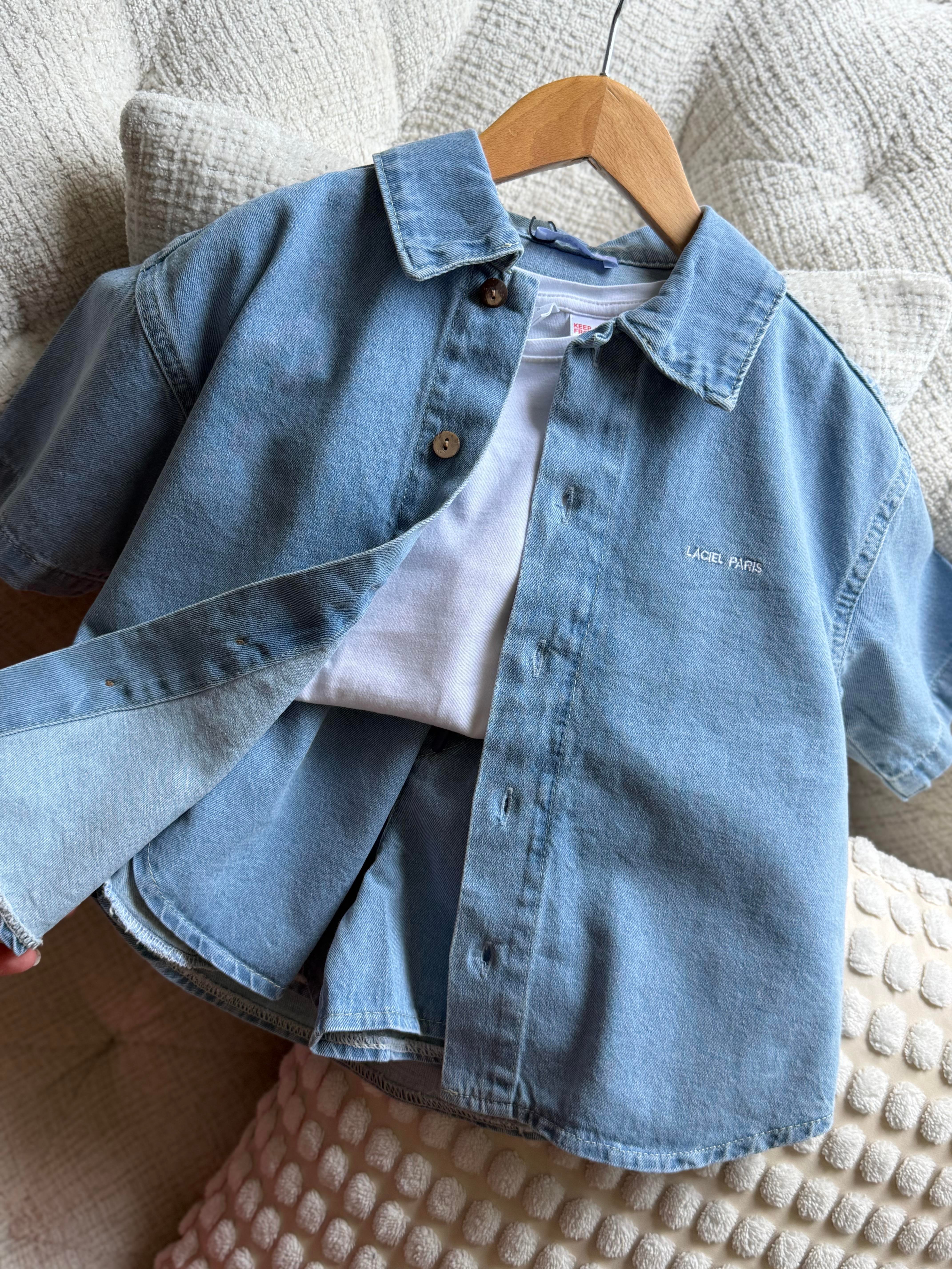 Laciel Paris Denim Şortlu Takım1