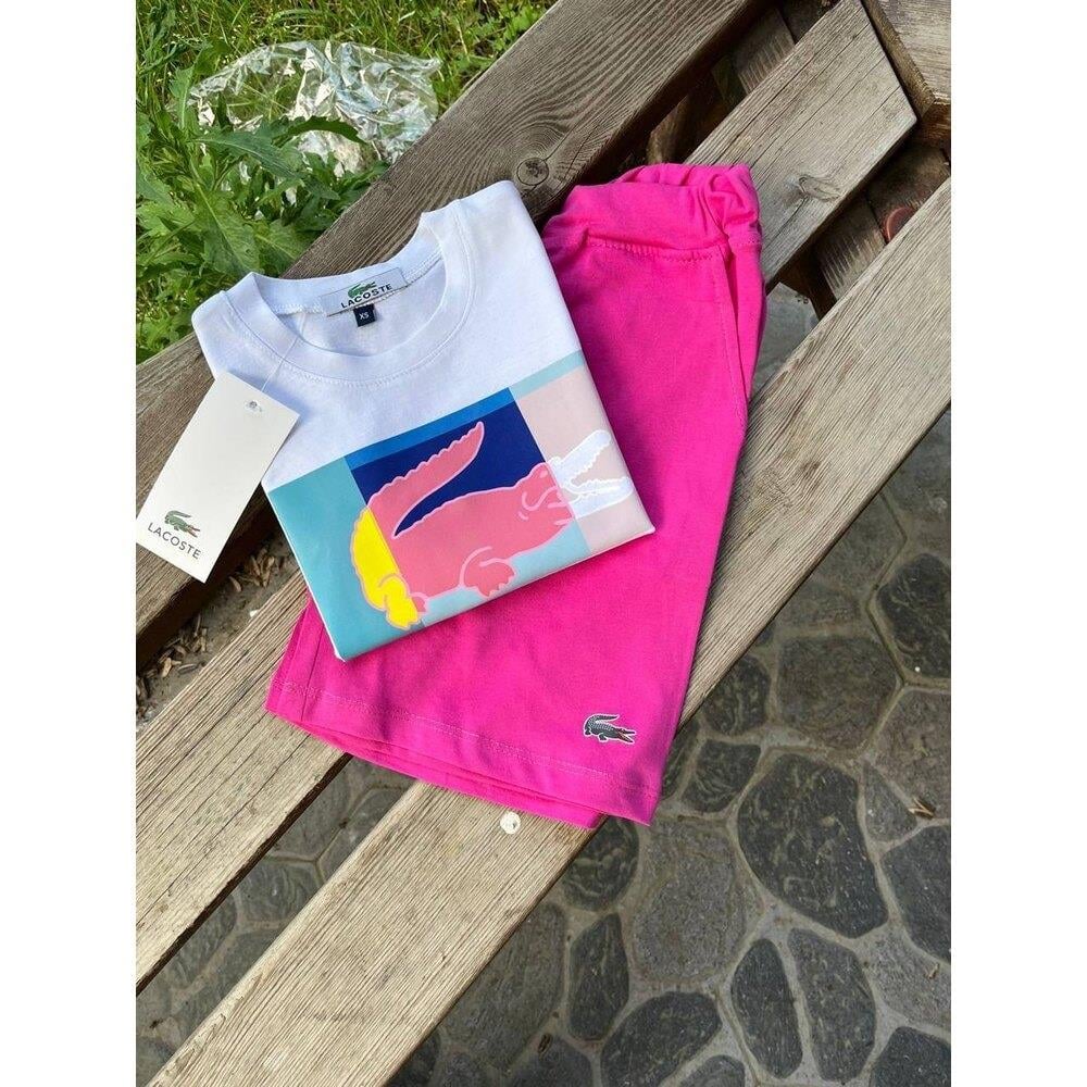 Lacoste Şortlu Takım Pembe