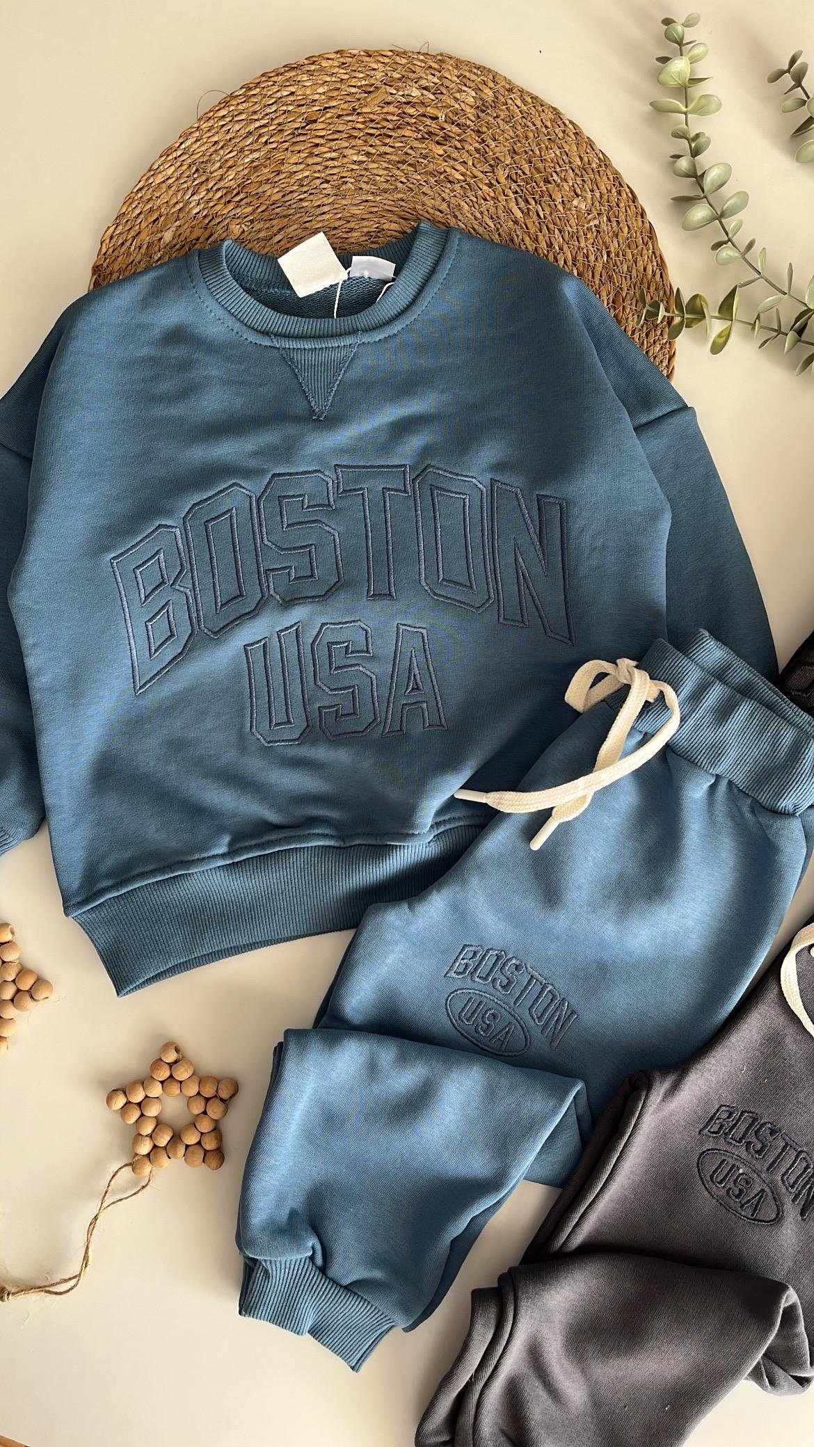 Mavi Boston Eşofman Takım
