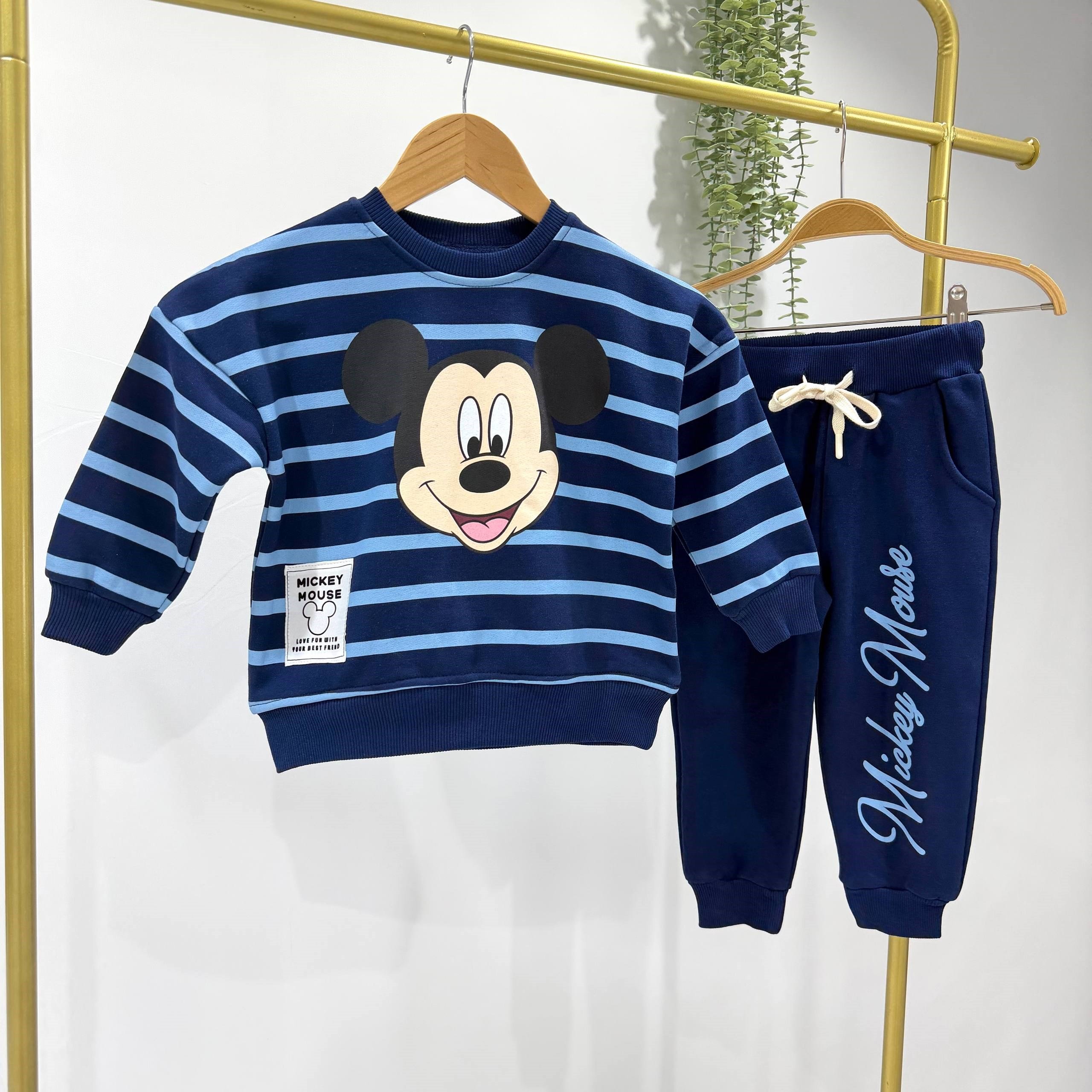 Mickey Mouse Çizgili Takım
