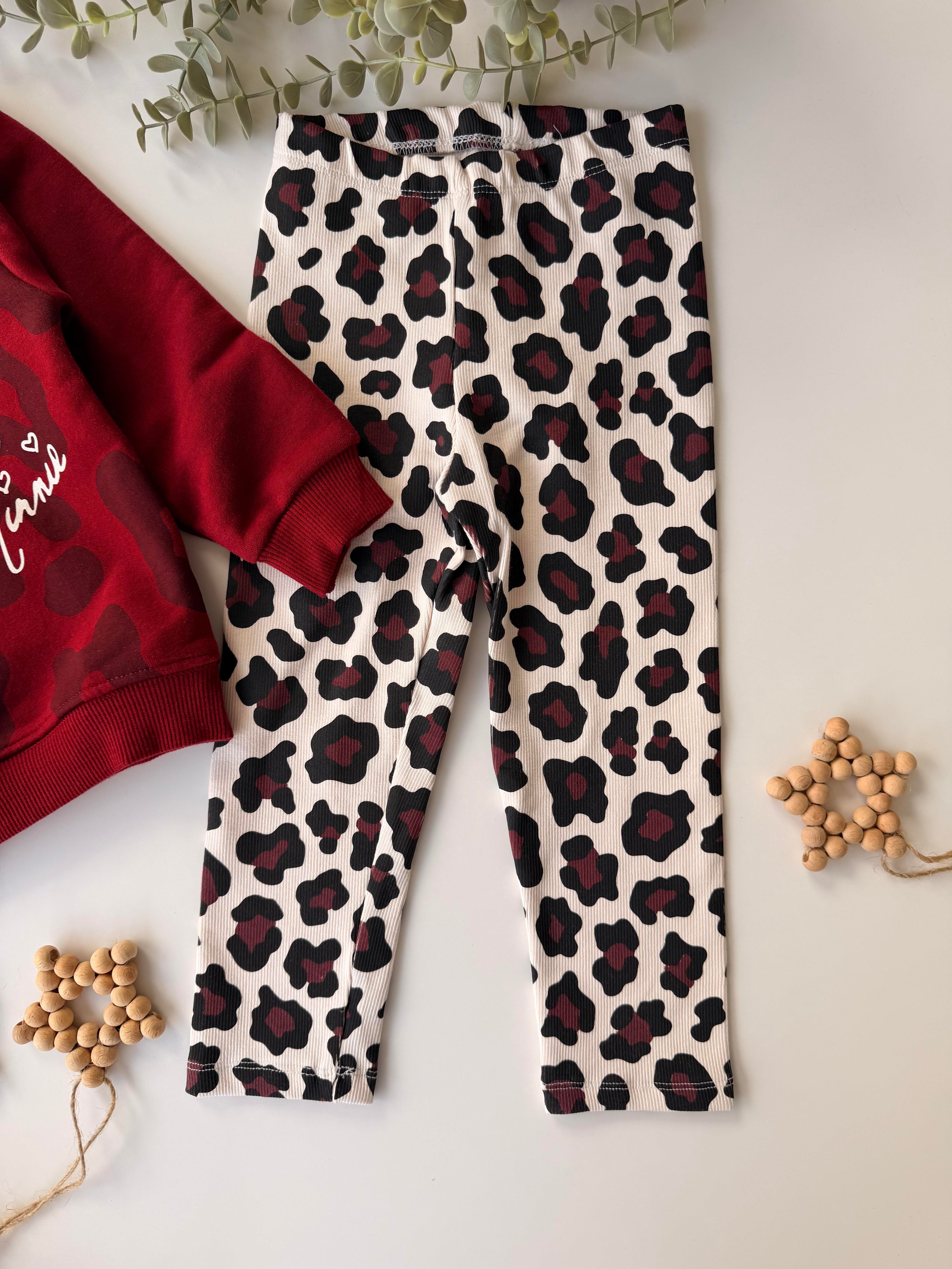 Minnie Mouse Leopar Taytlı Takım