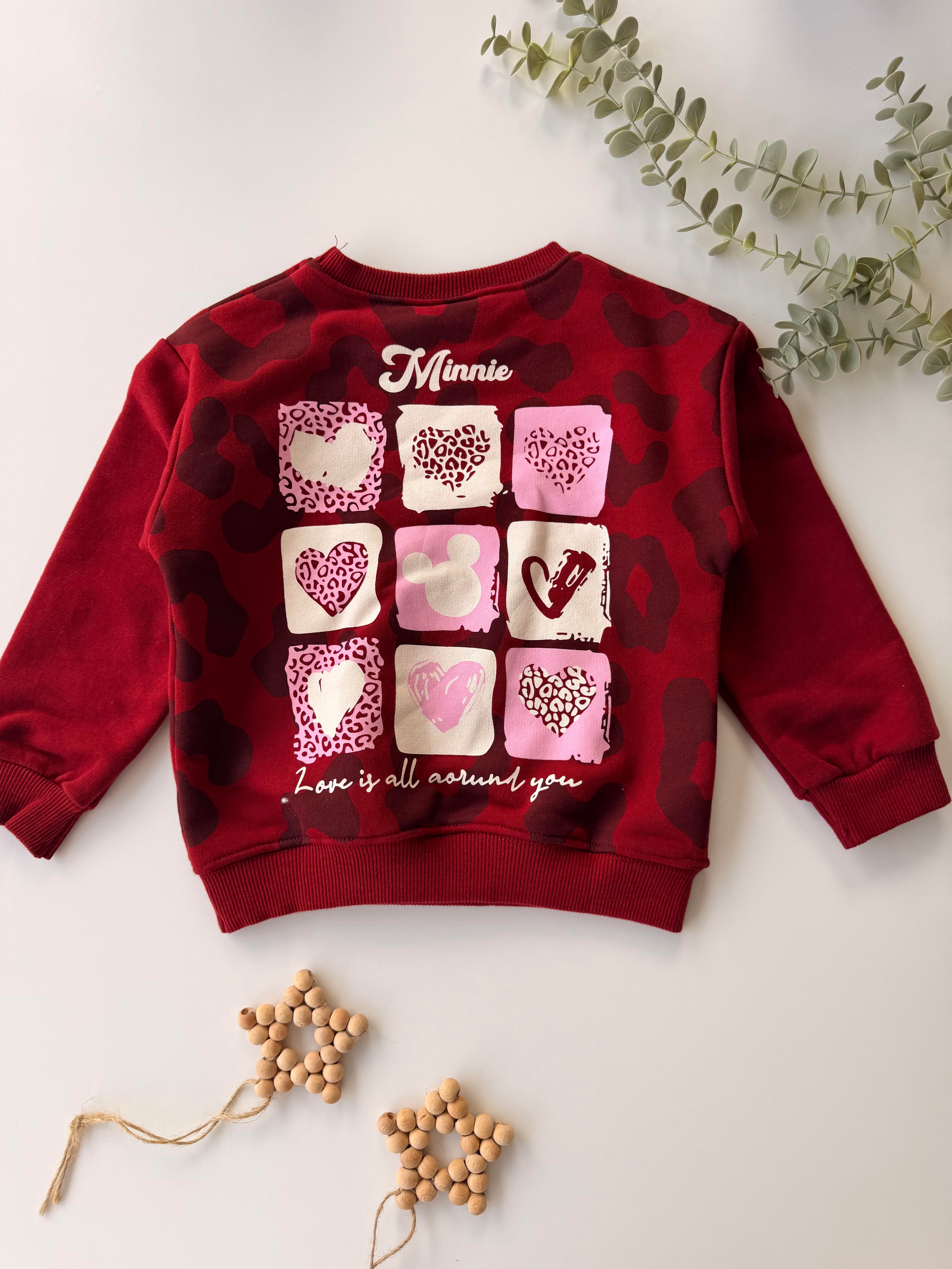 Minnie Mouse Leopar Taytlı Takım