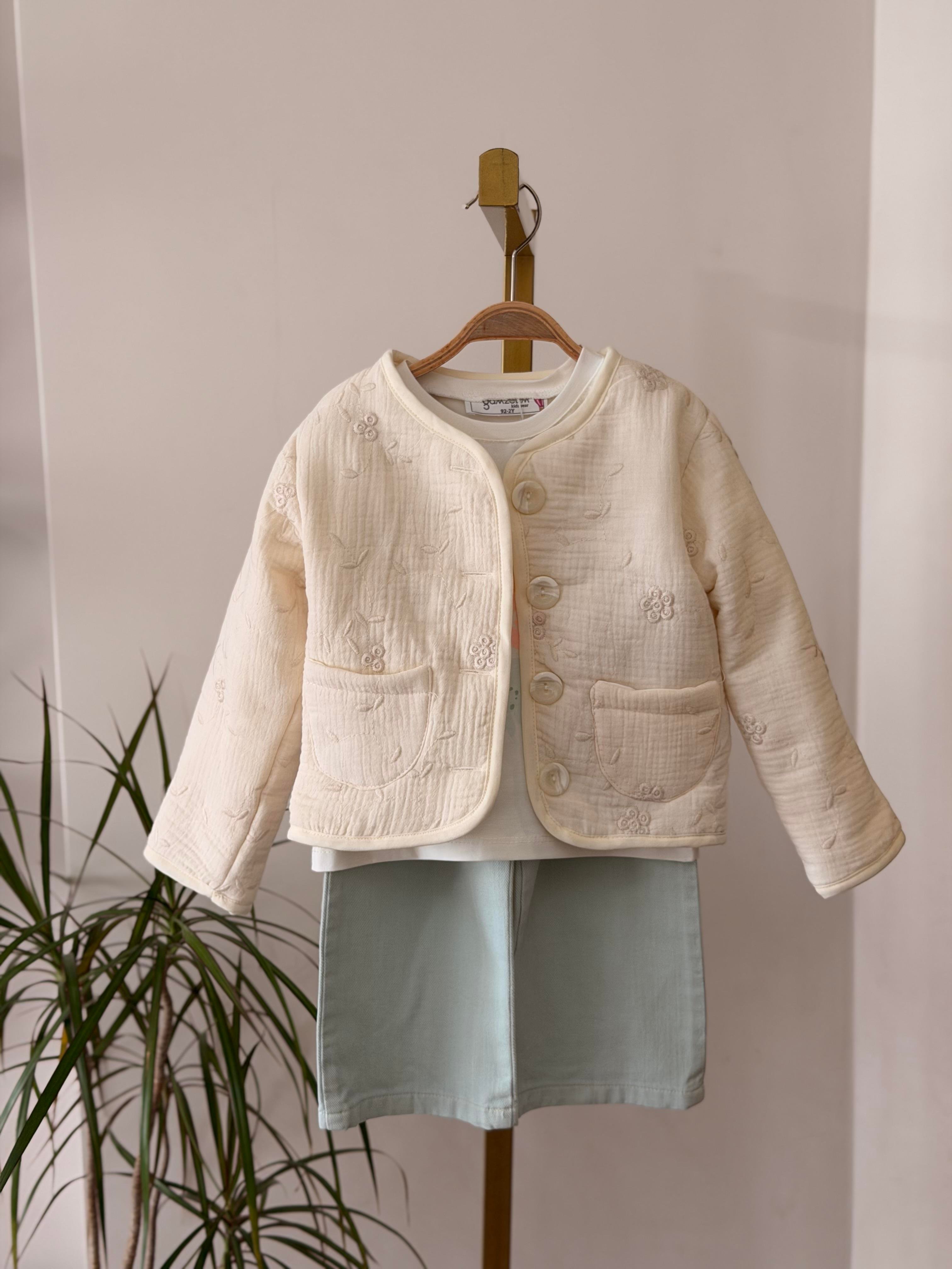 Mint Yeşili Ceket Pantolon 3lü Takım