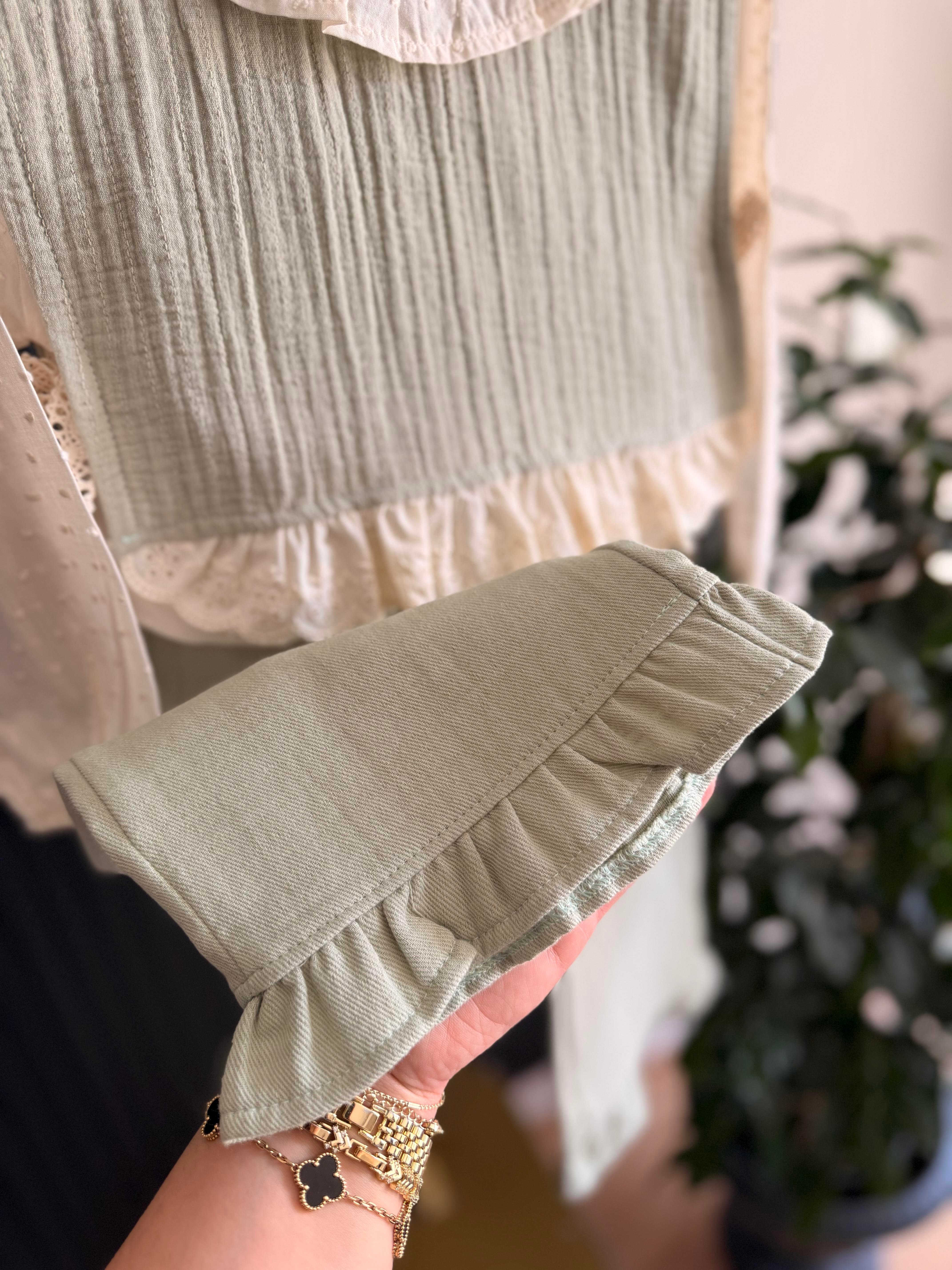 Mint Yeşili Fisto Detaylı Takım