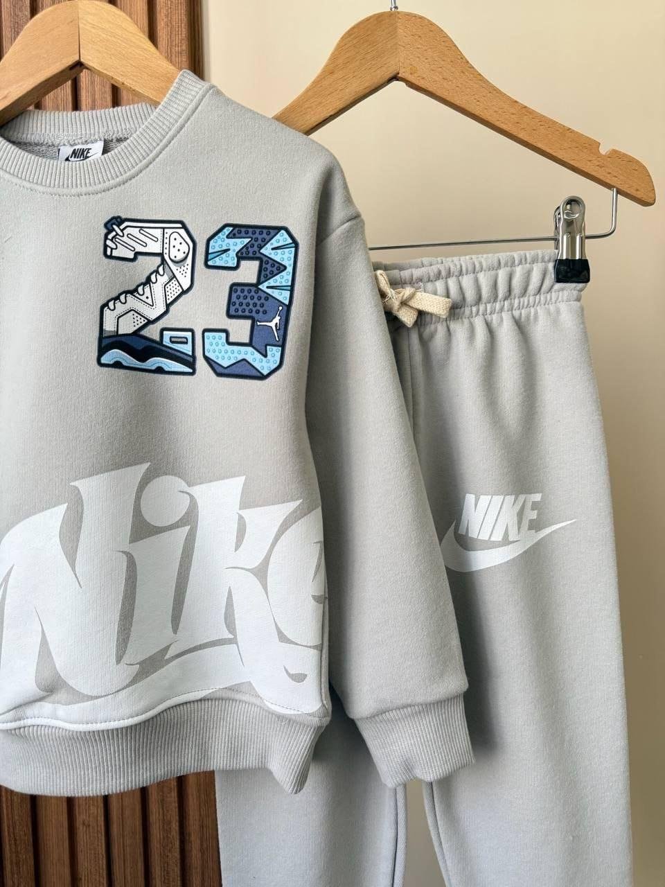 Nike 23 Baskılı Eşofman Takım Gri