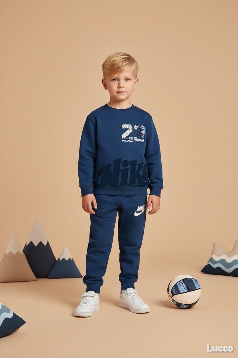 Nike 23 Baskılı Eşofman Takım Mavi