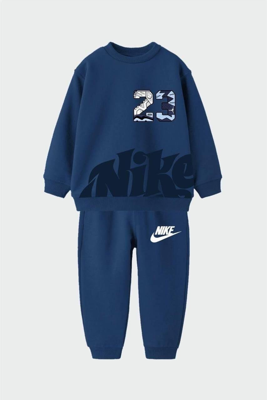 Nike 23 Baskılı Eşofman Takım Mavi