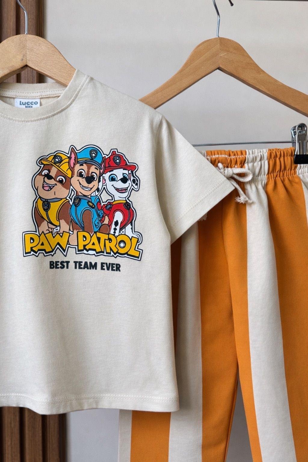 Paw Patrol Desenli Çizgili Takım