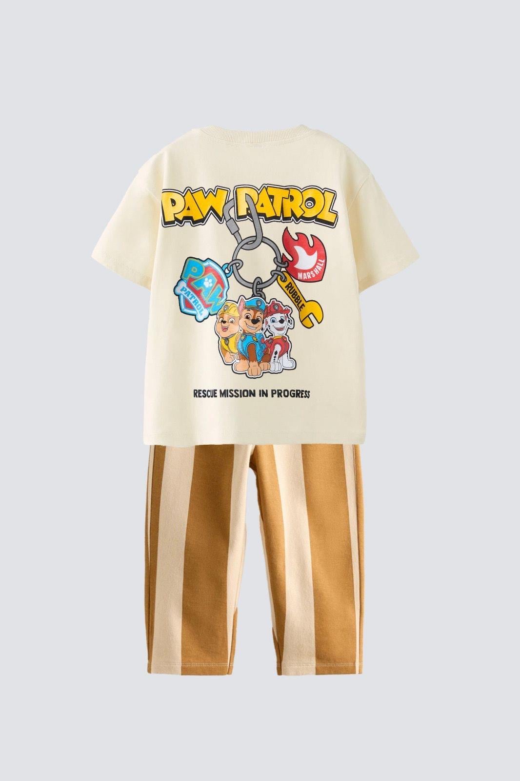 Paw Patrol Desenli Çizgili Takım