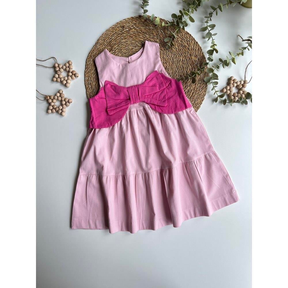 Pembe Kurdele Elbise