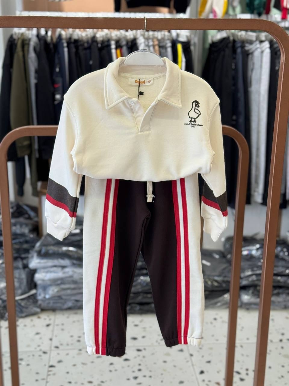 Polo Yaka Retro Eşofman Takım