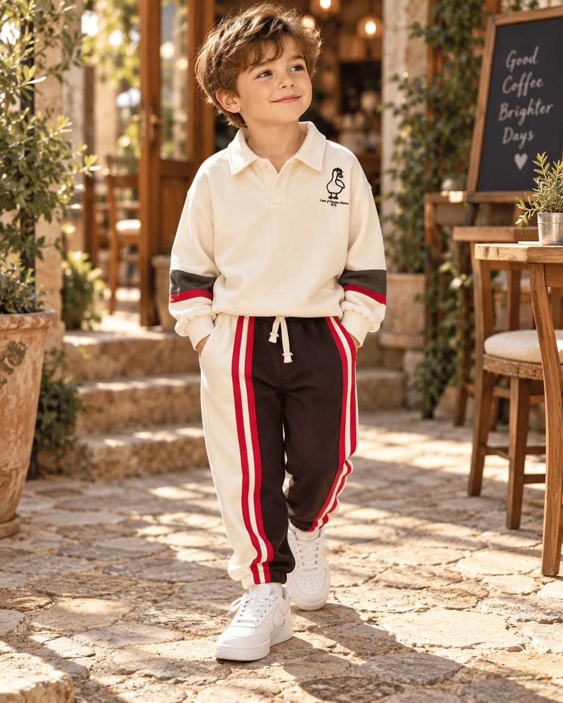 Polo Yaka Retro Eşofman Takım