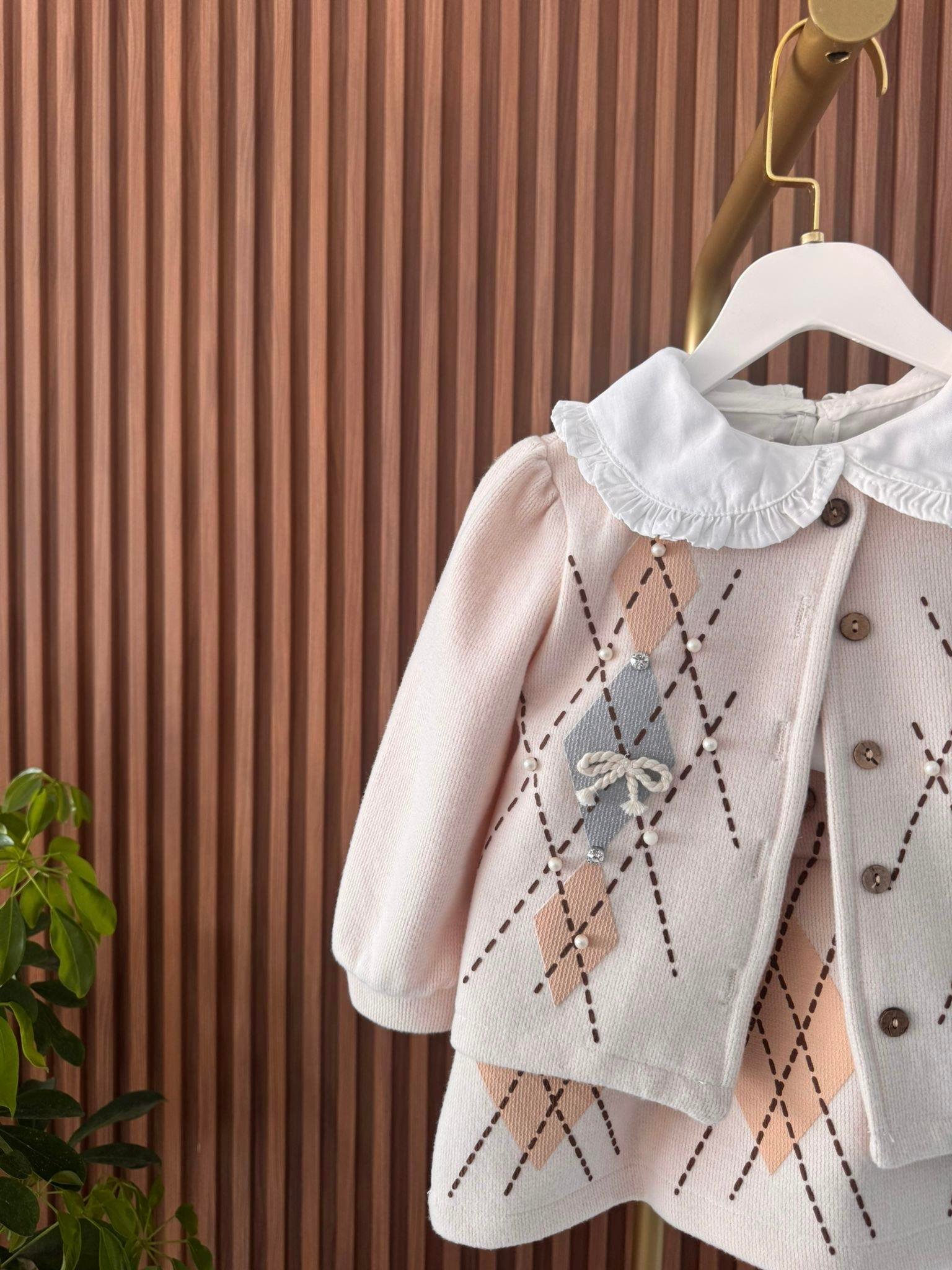 Pudra Pembe Gömlekli 3lü Takım