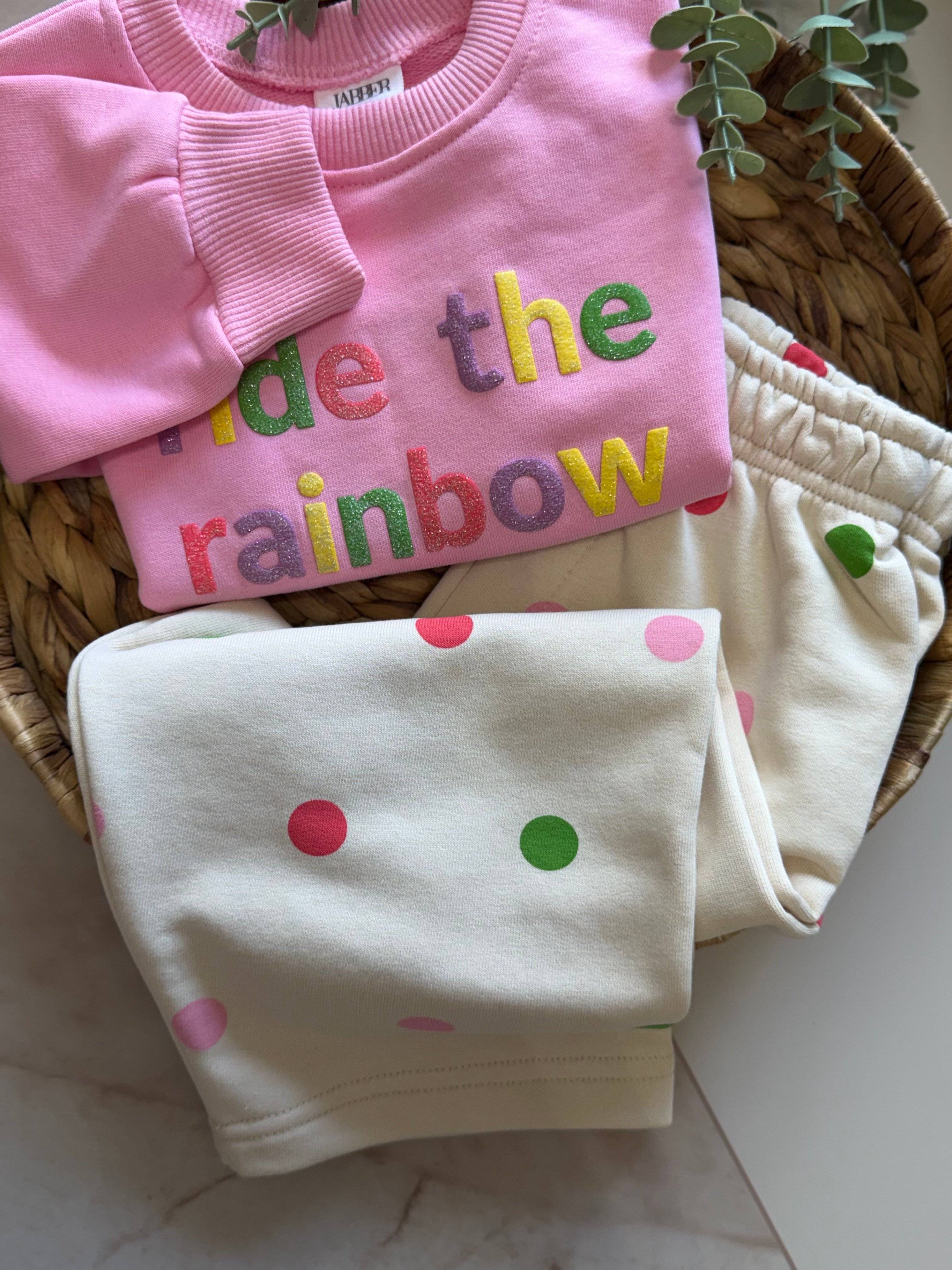 Rainbow Puantiye Eşofman Takım