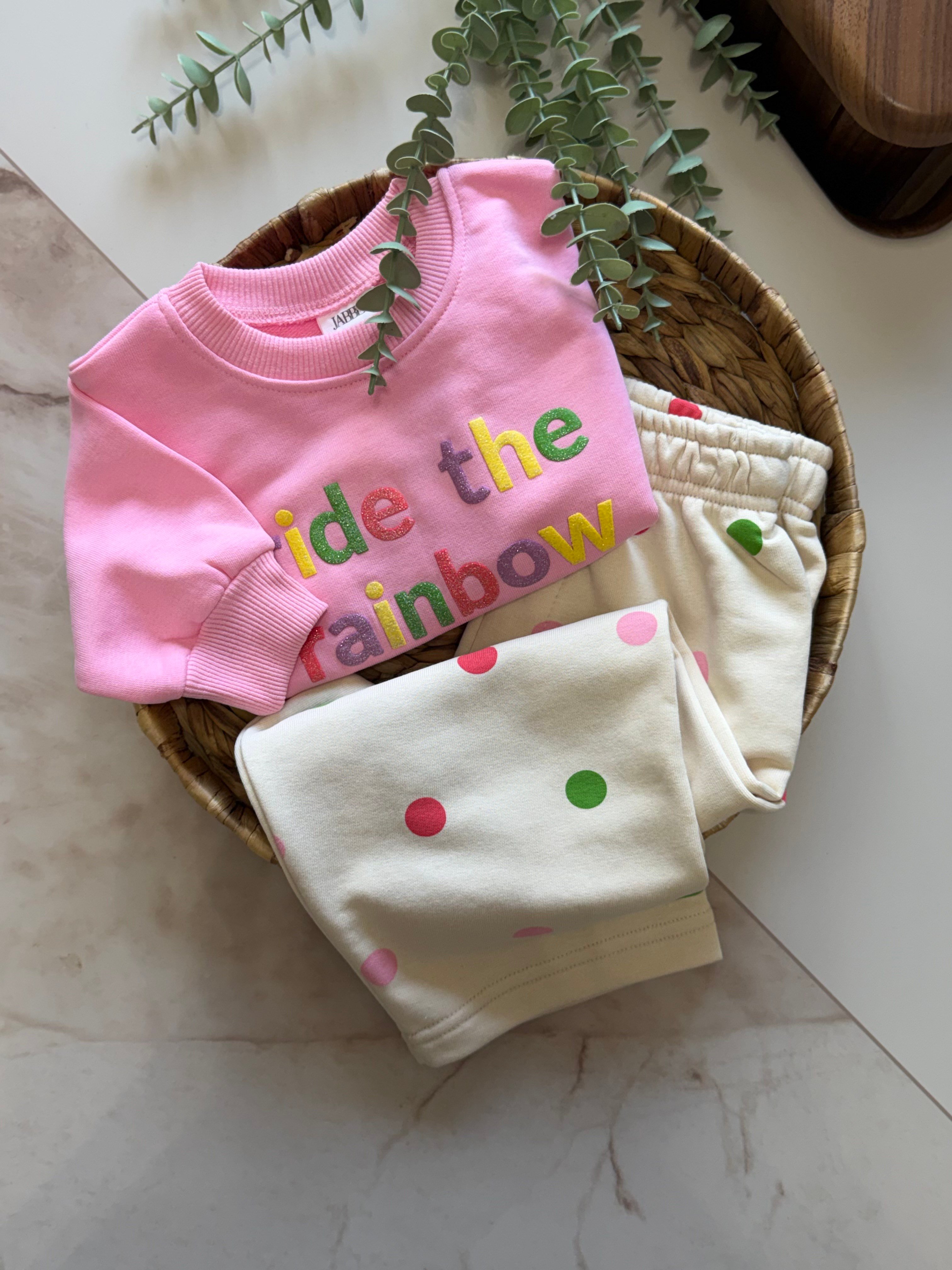 Rainbow Puantiye Eşofman Takım