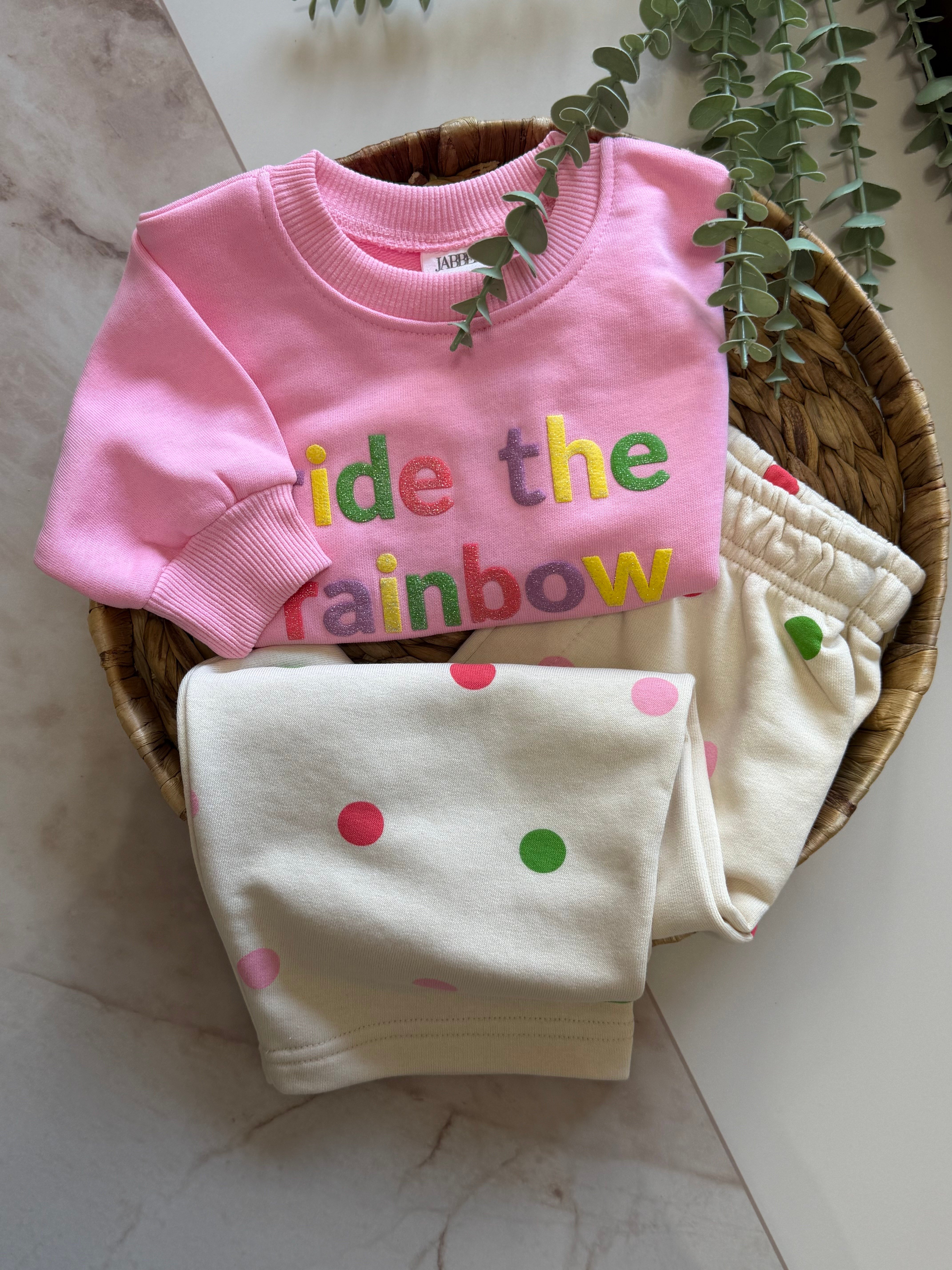 Rainbow Puantiye Eşofman Takım