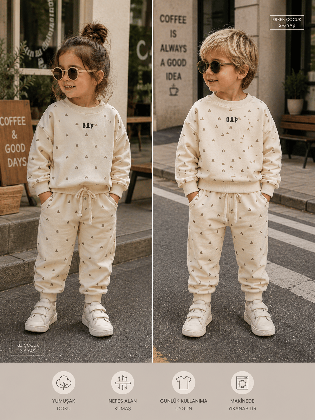 Teddy Cream Eşofman Takım 🧸