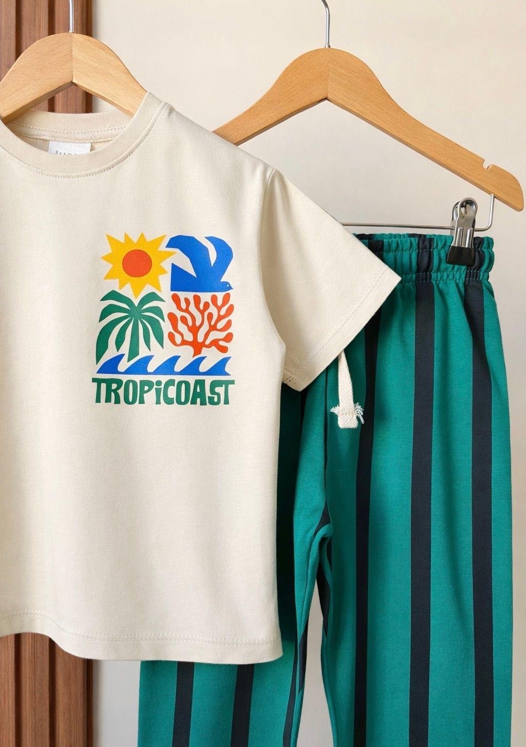 Tropico Desenli Çizgili Takım
