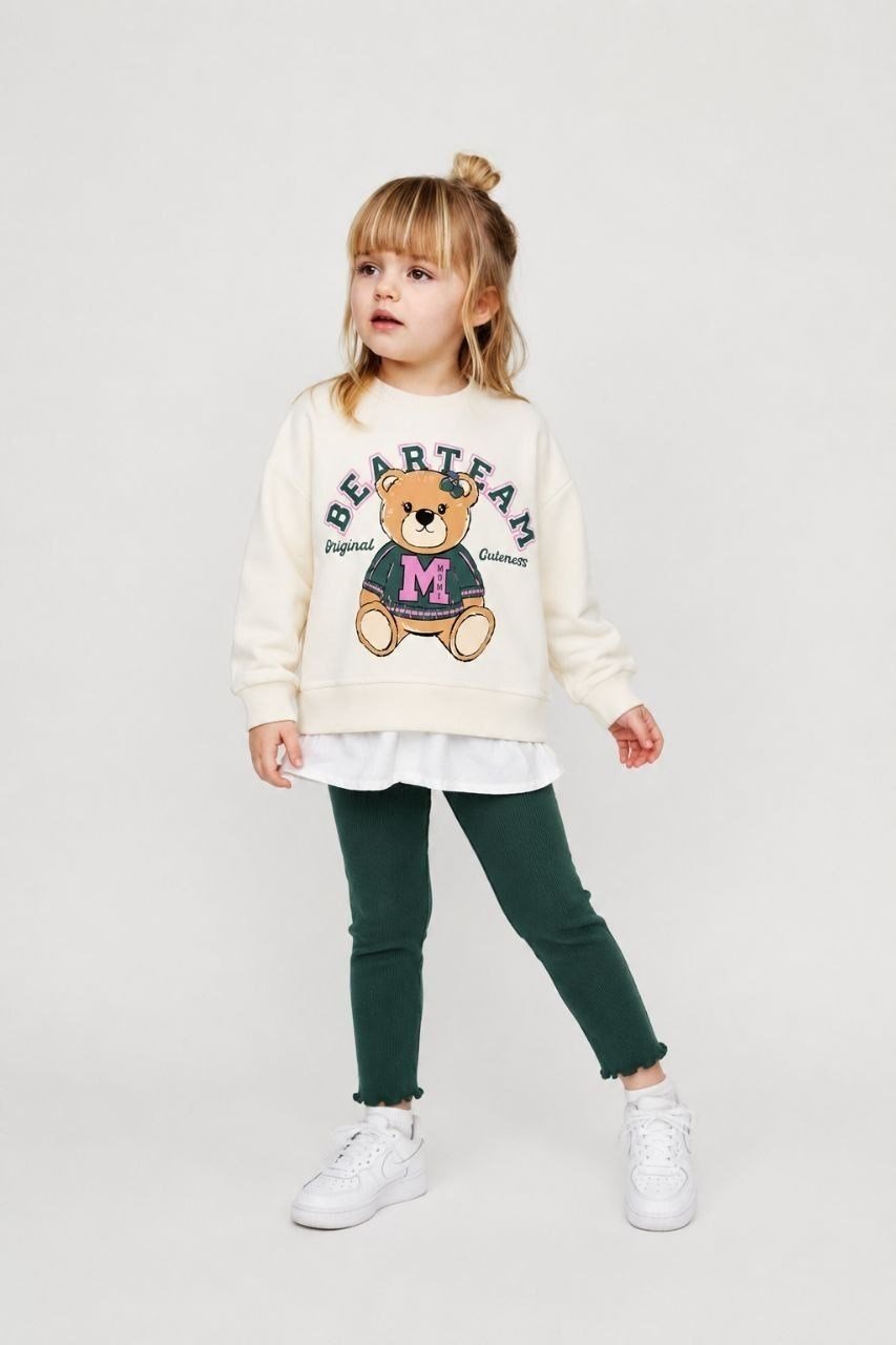 Yeşil Teddy Taytlı Takım