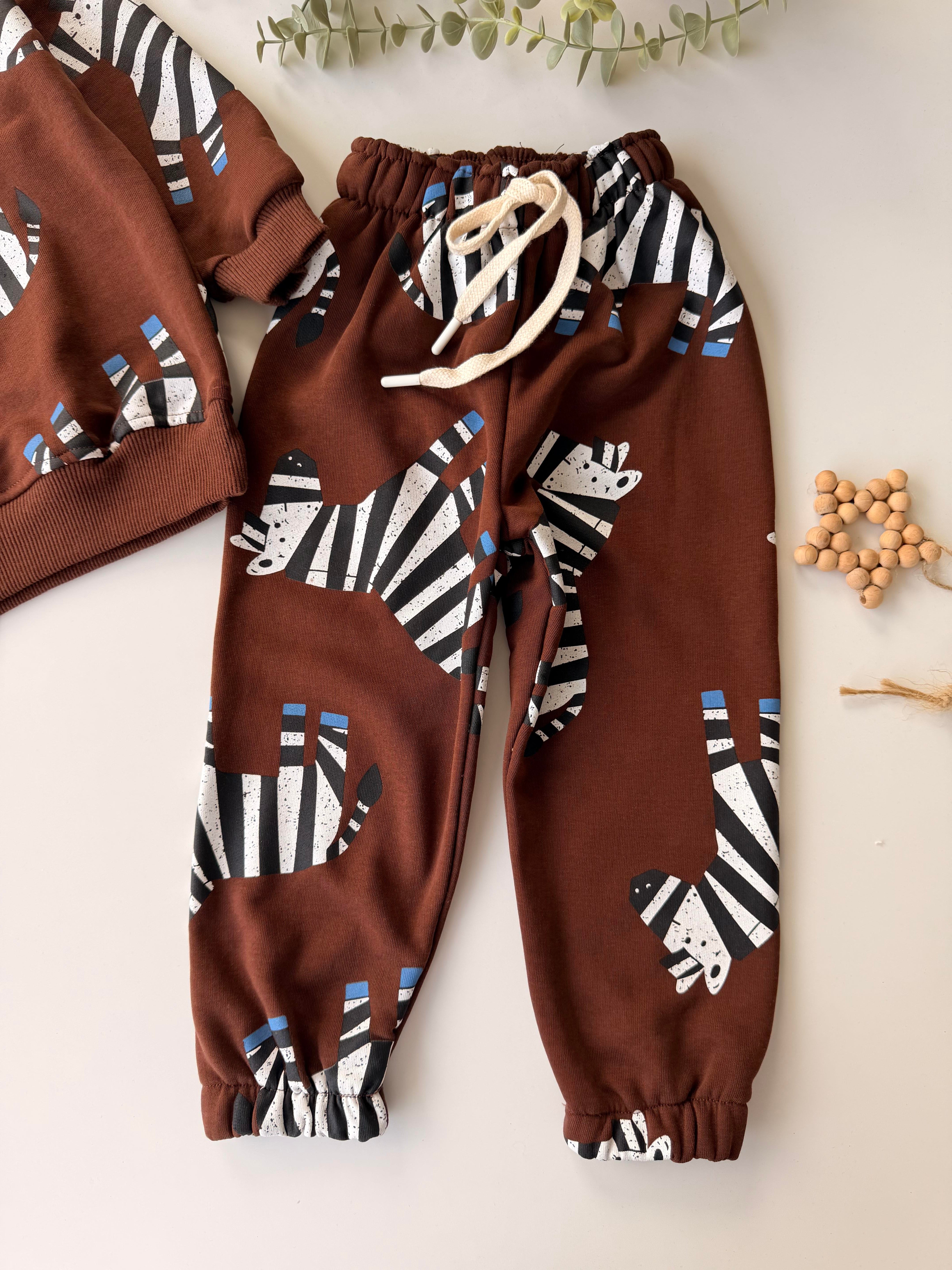 Zebra Desenli Eşofman Takım