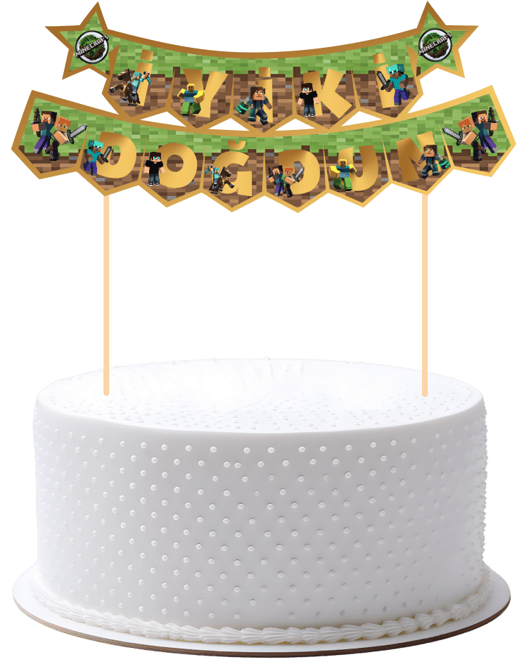 Minecraft Pasta Üstü Banner
