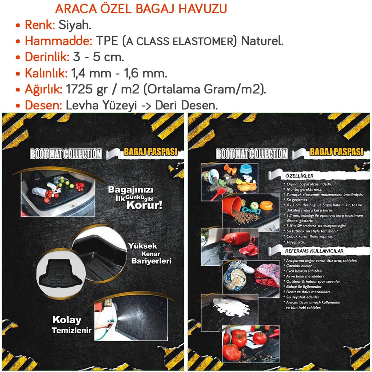 NYF Mercedes E Serisi (W214) 2023+ Bagaj Havuzu