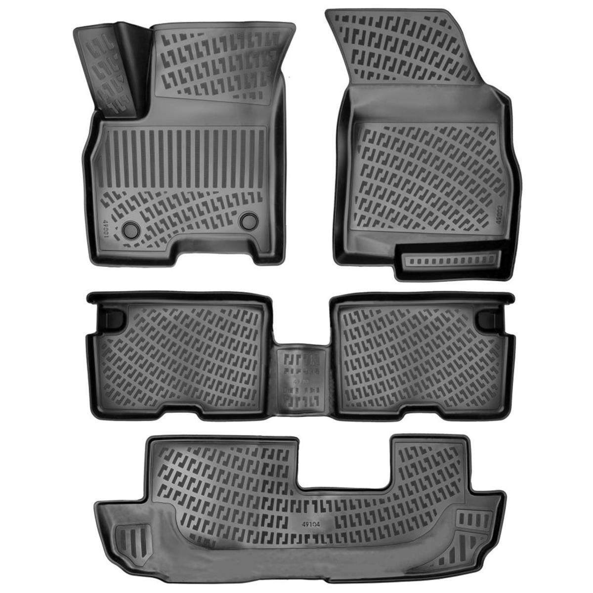 Rizline Chery Tiggo 8 Pro/Pro Max 2020+ (7 Koltuk-3 Sıra) 3D Havuzlu Paspas