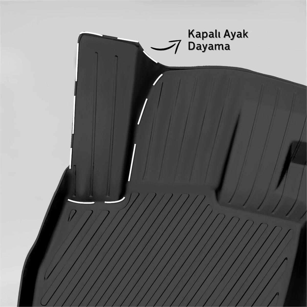 Rizline Citroen e-C3 (Elektrikli) 2024+ 3D Havuzlu Paspas