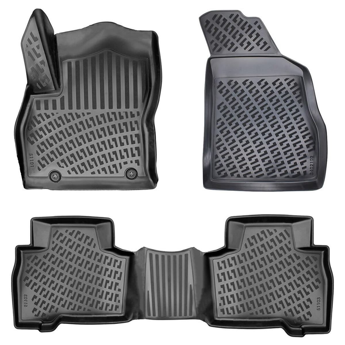 Rizline Fiat Fiorino (Benzinli) 2007+ /Fiorino (Dizel) 2007-2019 3D Havuzlu Paspas