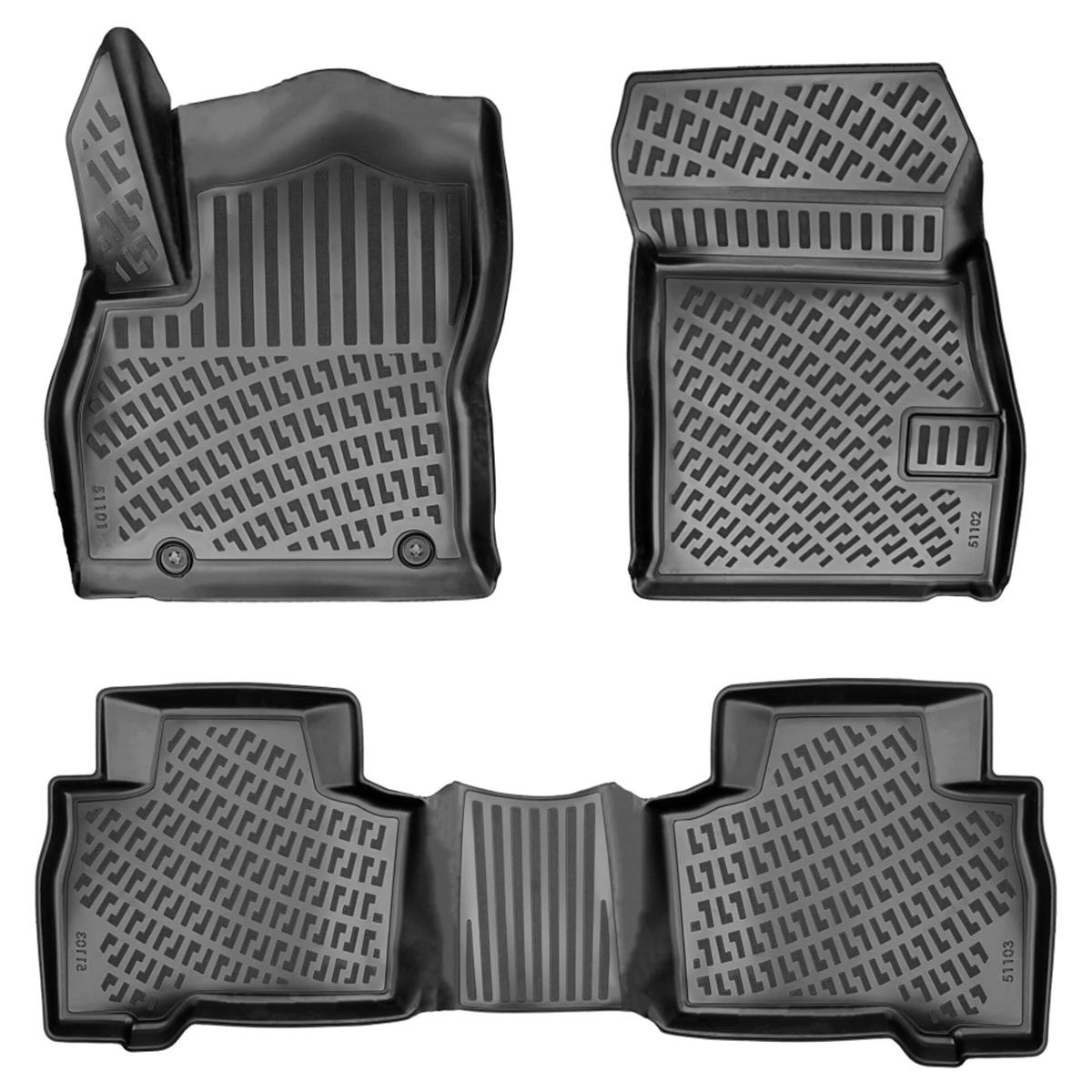 Rizline Fiat Fiorino (Dizel) 2020+ 3D Havuzlu Paspas